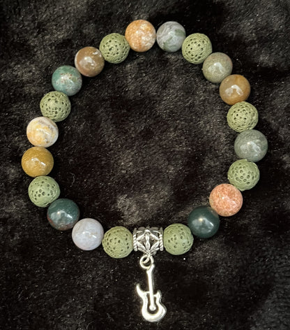 Strumming Serenity in Earth Tones Bracelet