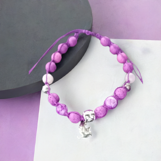 Tranquil Spirit Purple Anklet